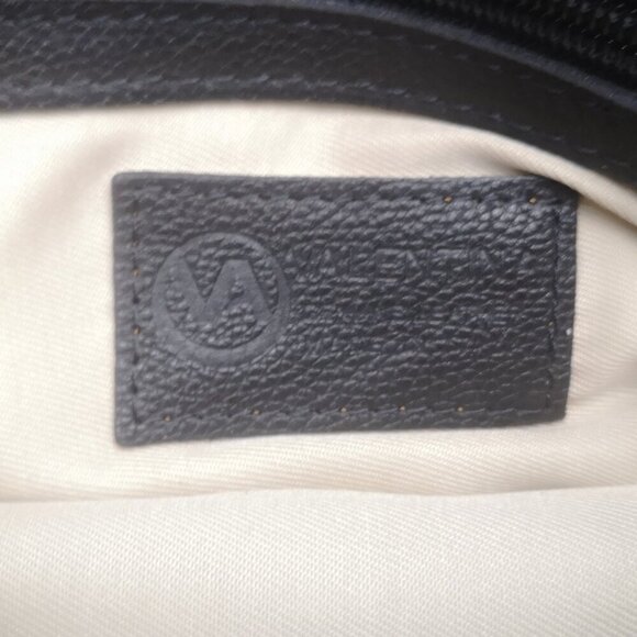 Valentina Genuine Leather Ladies Black Fully Lined Pebble Finish Mini Backpack - Picture 4 of 10